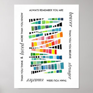 Motivierend inspirierendes, mutiges Zitat Poster