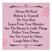 Motivierend inspirierendes Zitat - benutzerdefinie Poster (Vorderseite)