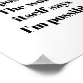 Motivierend inspirierendes Zitat Poster (Ecke)