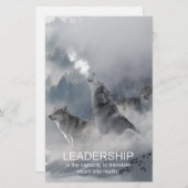 motivierend inspirierendes Zitat von Führungskräft Briefpapier (Vorne/Hinten)