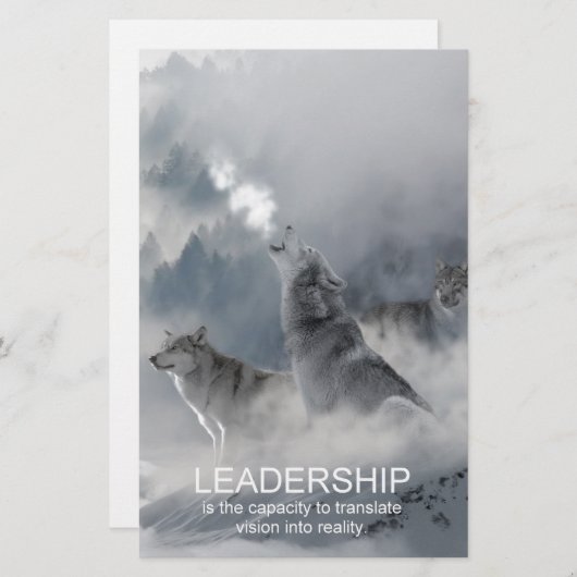 motivierend inspirierendes Zitat von Führungskräft Briefpapier (Vorne/Hinten)