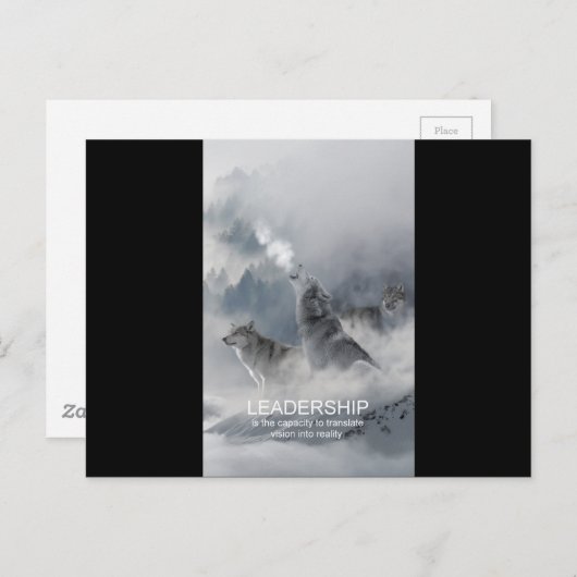 motivierend inspirierendes Zitat von Führungskräft Postkarte (Vorne/Hinten)
