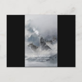 motivierend inspirierendes Zitat von Führungskräft Postkarte (Vorderseite)