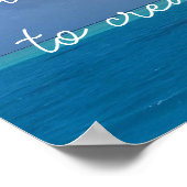 Motivierend inspirierendes Zitat von Mutter Theres Poster (Ecke)