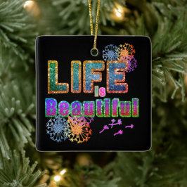 Motivierend Inspiriert Hübsches Leben Schöne Elega Keramikornament