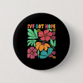Motivierend Inspiriert Ivf Mama Wildblume Ivf Mama Button (Vorderseite)