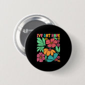 Motivierend Inspiriert Ivf Mama Wildblume Ivf Mama Button (Vorne & Hinten)