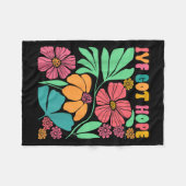 Motivierend Inspiriert Ivf Mama Wildblume Ivf Mama Fleecedecke (Vorderseite (Horizontal))