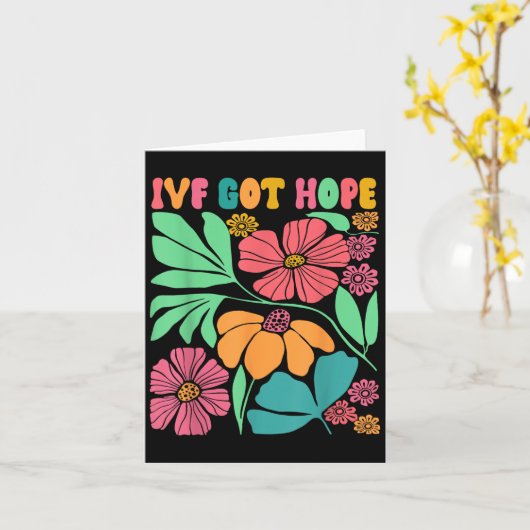 Motivierend Inspiriert Ivf Mama Wildblume Ivf Mama Karte (Gelbe Blume)