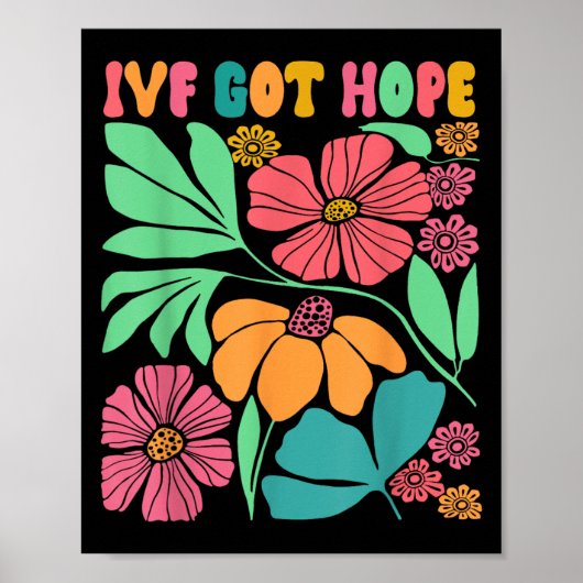 Motivierend Inspiriert Ivf Mama Wildblume Ivf Mama Poster (Vorne)