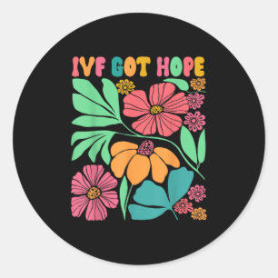 Motivierend Inspiriert Ivf Mama Wildblume Ivf Mama Runder Aufkleber