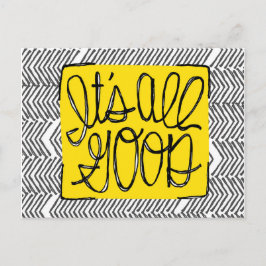 Motivierend ist alles gut |Schwarz und Weiß Postkarte