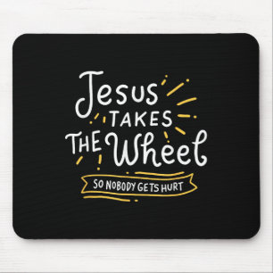 Motivierend Jesus nimmt den rätselhaften religiöse Mousepad