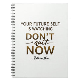 Motivierend Journal - Jetzt nicht kündigen - Futur Notizblock