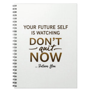 Motivierend Journal - Jetzt nicht kündigen - Futur Notizblock