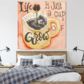 Motivierend Kaffee Inspiration Leinwanddruck (Insitu (Schlafzimmer))