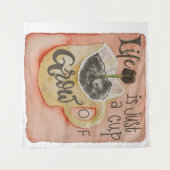 Motivierend Kaffee Inspiration Wandteppich (Vorderseite (Horizontal))