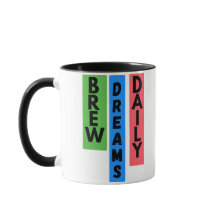 Motivierend Kaffee-Tasse: Brew Dreams Daily