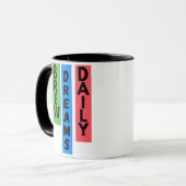 Motivierend Kaffee-Tasse: Brew Dreams Daily Tasse (Vorderseite Links)