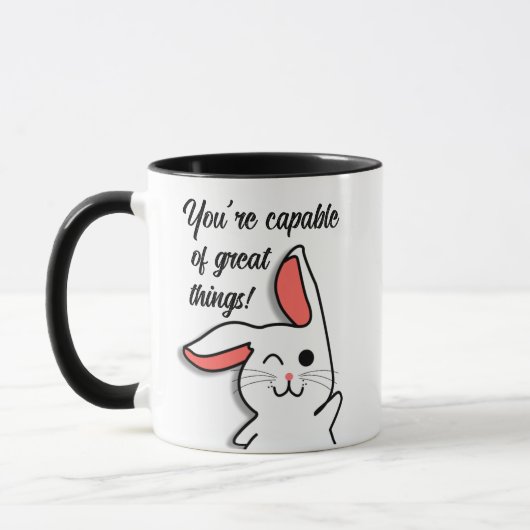 Motivierend Kaninchen Tasse (Links)
