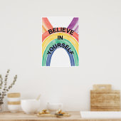 Motivierend Klassenzimmer-Poster glaubt an euch se Poster (Küche)