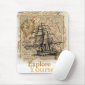 Motivierend Klassische Kartenvorlage Erforschen Si Mousepad (Mit Mouse)