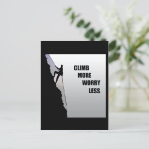 motivierend Kletterer Postkarte