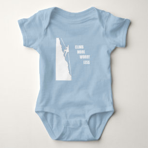 Motivierend Klettergebiet Rockclimbing Sprichwort Baby Strampler