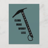 Motivierend Klettergebiet Rockclimbing Sprichwort Postkarte (Vorderseite)