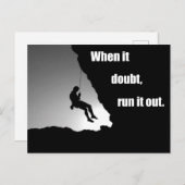 Motivierend Kletterklettern Sprichwort Feiertagspostkarte (Vorne/Hinten)