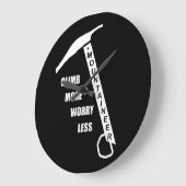 Motivierend Kletterklettern Sprichwort Große Wanduhr (Winkel)