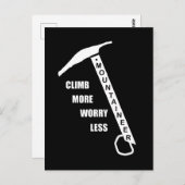 Motivierend Kletterklettern Sprichwort Postkarte (Vorne/Hinten)