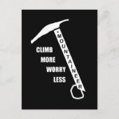 Motivierend Kletterklettern Sprichwort Postkarte (Vorderseite)