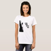 Motivierend Kletterklettern Sprichwort T-Shirt (Vorne ganz)