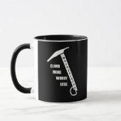 Motivierend Kletterklettern Sprichwort Tasse (Links)