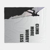 Motivierend Klettern Fleecedecke (Vorderseite (Horizontal))