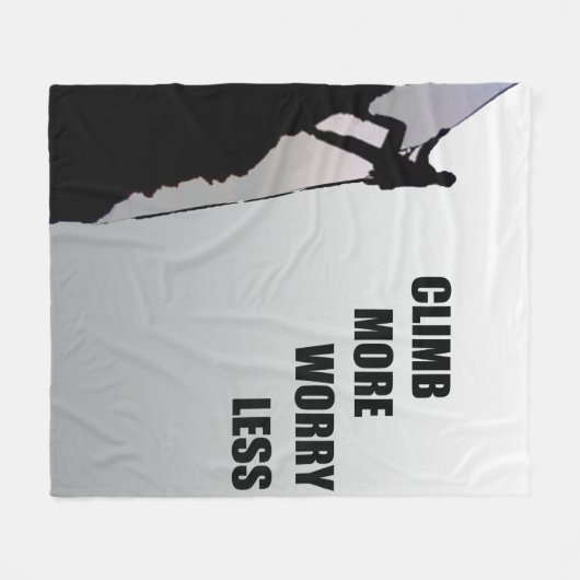 Motivierend Klettern Fleecedecke (Vorderseite (Horizontal))