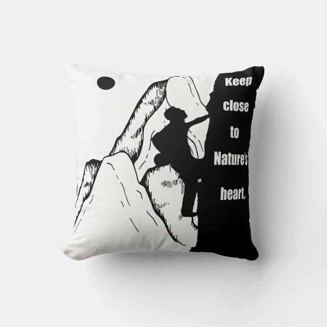 Motivierend Klettern Kissen (Vorderseite)