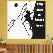 Motivierend Klettern Leinwanddruck (Insitu (Wohnzimmer))