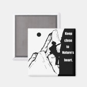 Motivierend Klettern Magnet (Vorderseite/Rückseite)