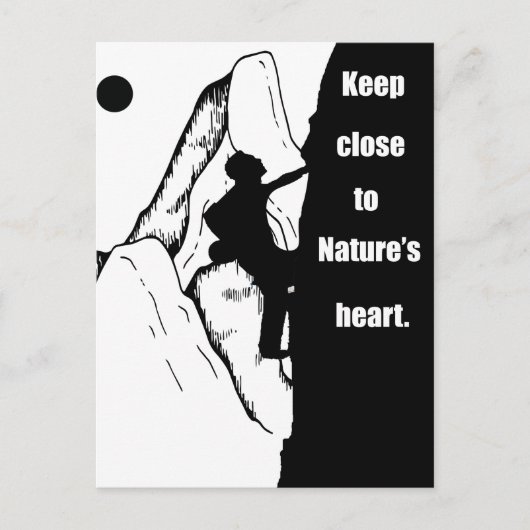 Motivierend Klettern Postkarte (Vorderseite)