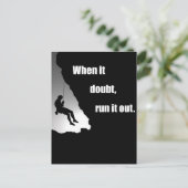 Motivierend Klettern Postkarte (Stehend Vorderseite)