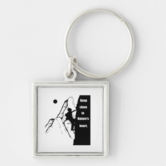 Motivierend Klettern Schlüsselanhänger (Vorne)