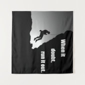 Motivierend Klettern Wandteppich (Vorderseite (Horizontal))