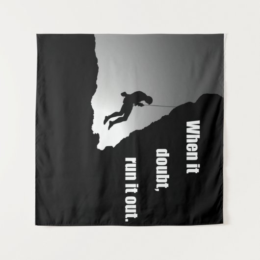 Motivierend Klettern Wandteppich (Vorderseite (Horizontal))