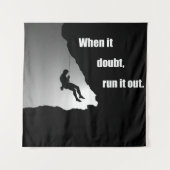 Motivierend Klettern Wandteppich (Vorderseite)