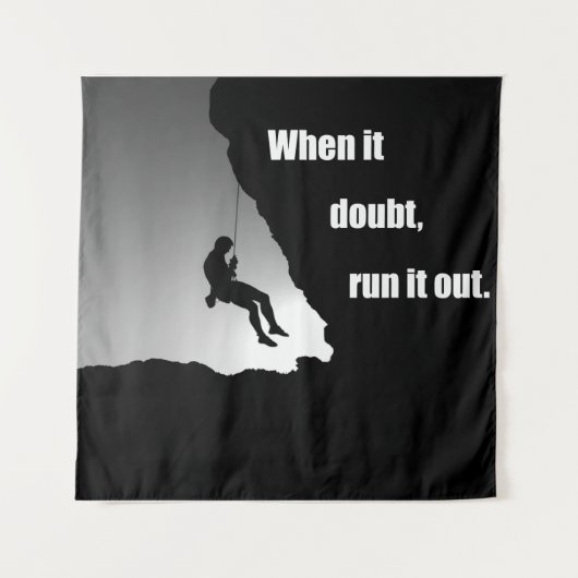 Motivierend Klettern Wandteppich (Vorderseite)