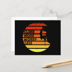 Motivierend KletterSprichwort Feiertagspostkarte