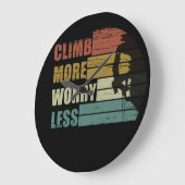Motivierend KletterSprichwort Große Wanduhr (Winkel)