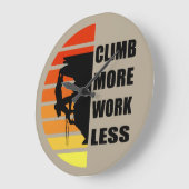 Motivierend KletterSprichwort Große Wanduhr (Winkel)